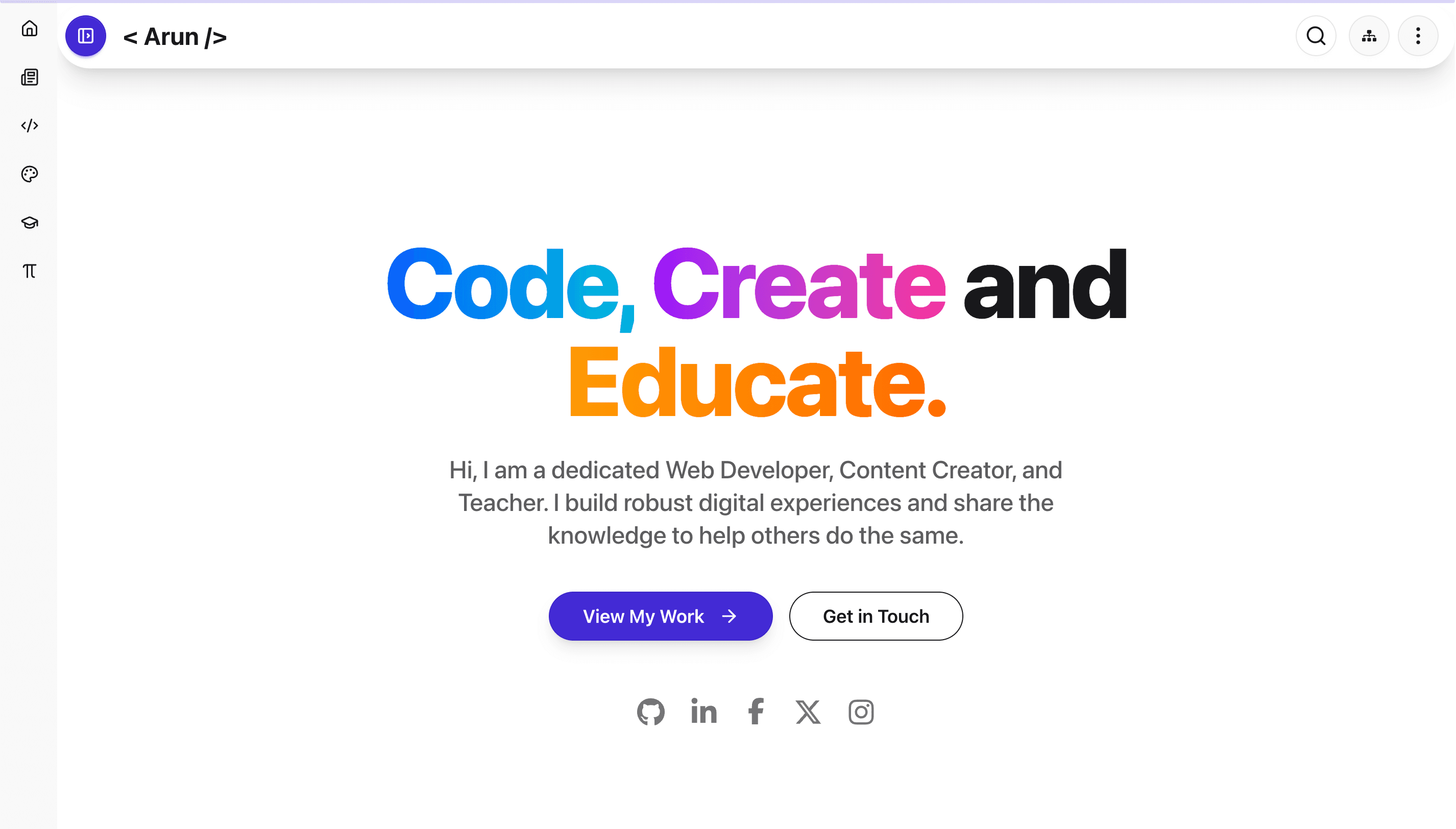 Personal Portfolio Website