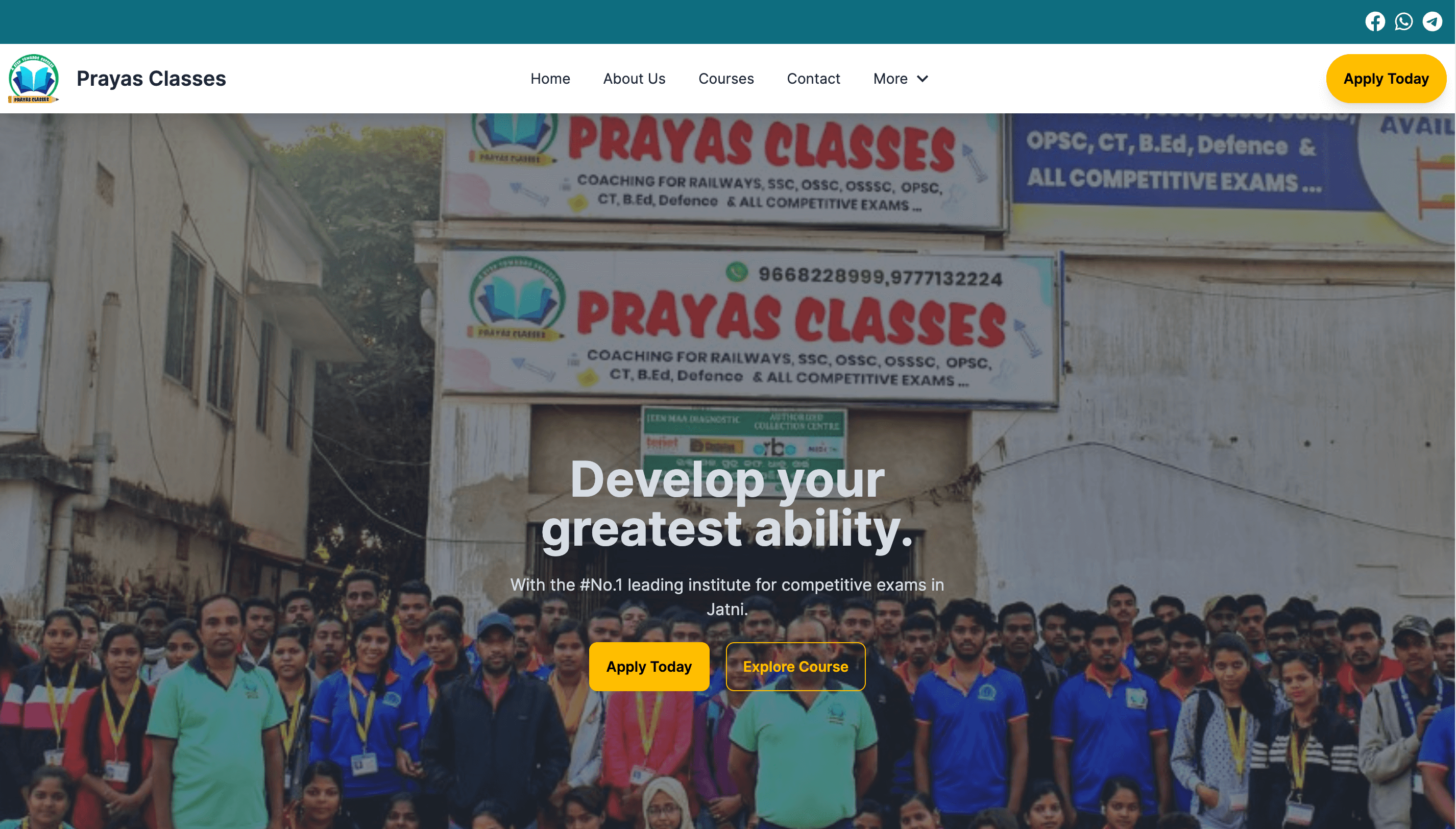 Prayas Classes A Institutions of Excellence